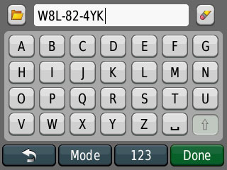 Screen shot of a nuvi 1210 with a Loc8 Code entered Screen shot of a nuvi 1210 with a Loc8 Code entered